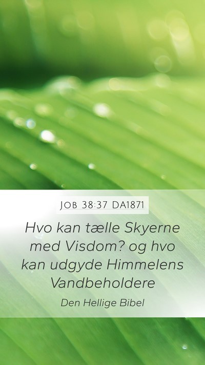 Job 38:37 DA1871 Bible Verse Image