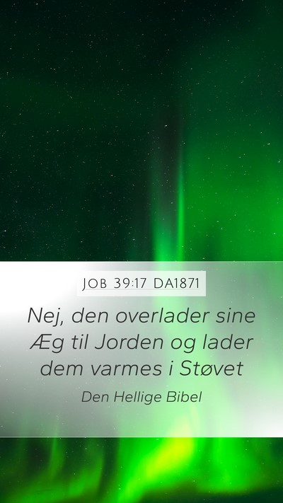 Job 39:17 DA1871 Bible Verse Image