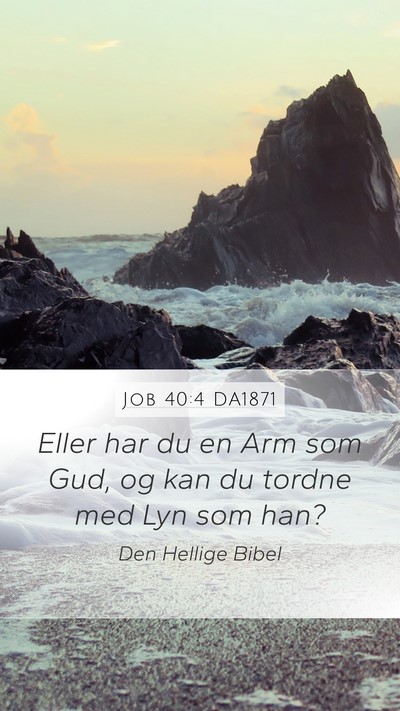 Job 40:4 DA1871 Bible Verse Image
