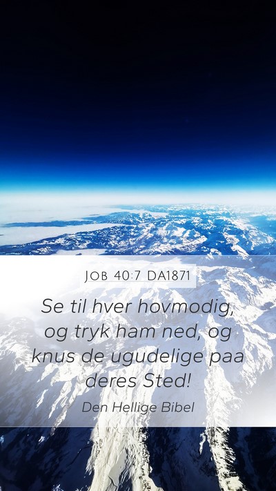 Job 40:7 DA1871 Bible Verse Image
