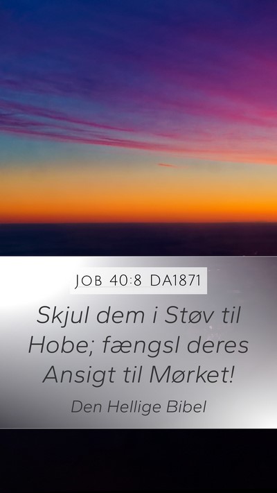 Job 40:8 DA1871 Bible Verse Image
