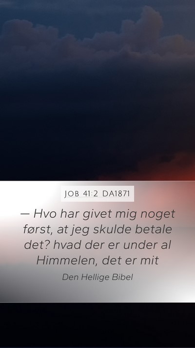 Job 41:2 DA1871 Bible Verse Image