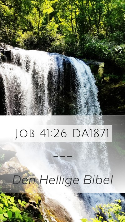 Job 41:26 DA1871 Bible Verse Image