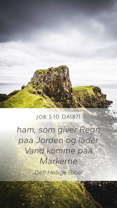 Job 5:10 DA1871 Bible Verse Image