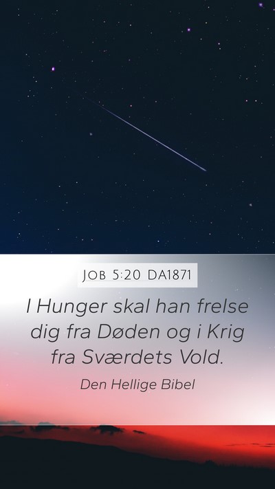 Job 5:20 DA1871 Bible Verse Image