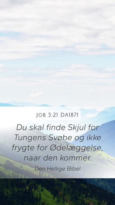 Job 5:21 DA1871 Bible Verse Image