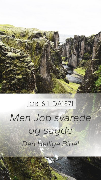 Job 6:1 DA1871 Bible Verse Image