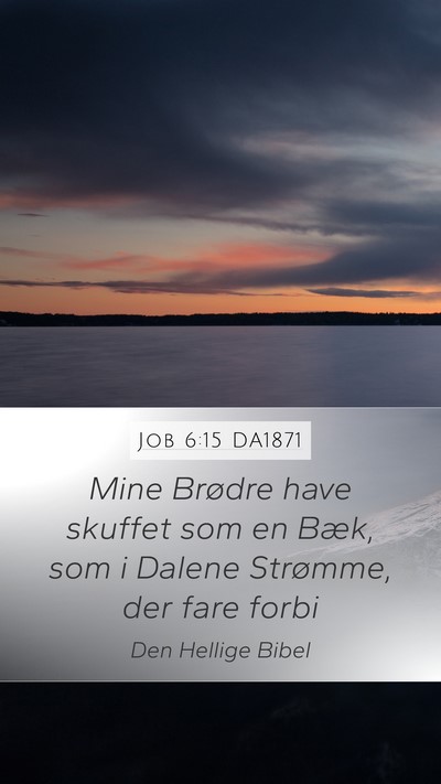 Job 6:15 DA1871 Bible Verse Image