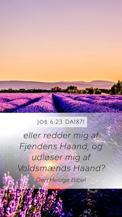 Job 6:23 DA1871 Bible Verse Image