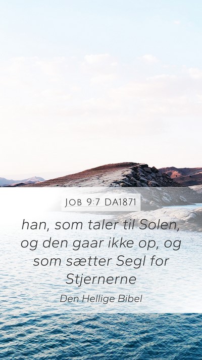 Job 9:7 DA1871 Bible Verse Image