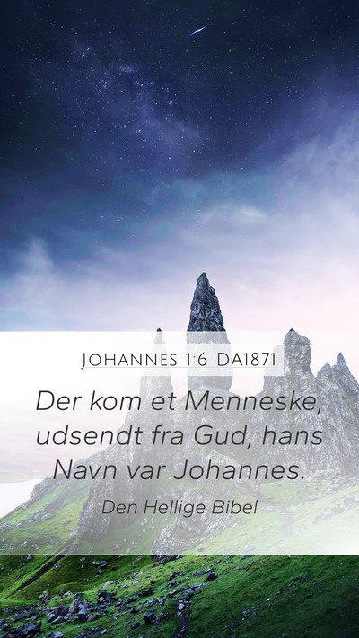 Johannes 1:6 DA1871 Bible Verse Image