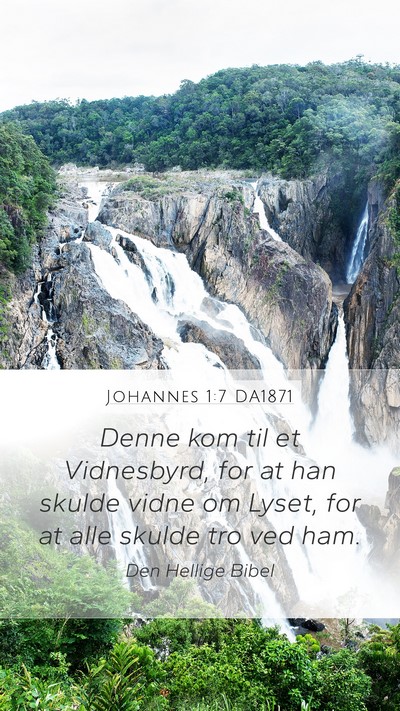 Johannes 1:7 DA1871 Bible Verse Image