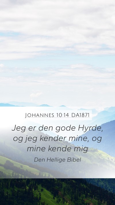 Johannes 10:14 DA1871 Bible Verse Image