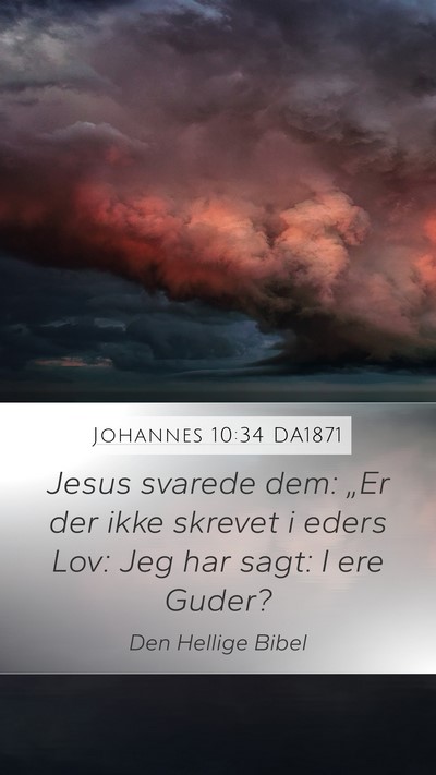 Johannes 10:34 DA1871 Bible Verse Image