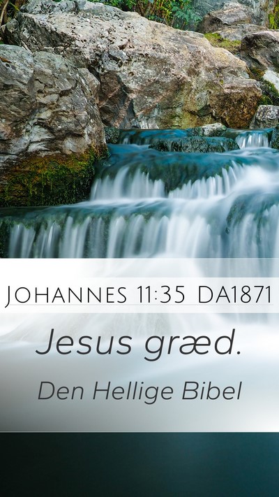 Johannes 11:35 DA1871 Bible Verse Image