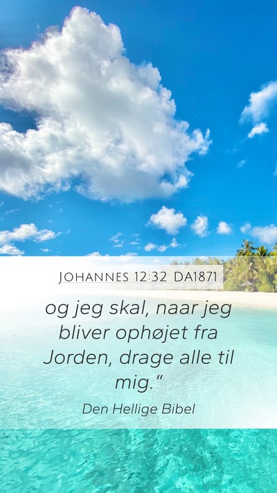 Johannes 12:32 DA1871 Bible Verse Image
