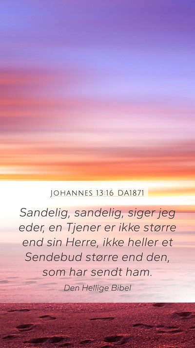 Johannes 13:16 DA1871 Bible Verse Image