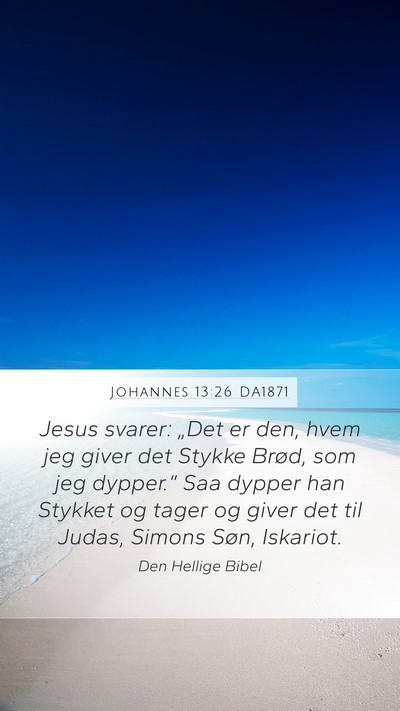 Johannes 13:26 DA1871 Bible Verse Image