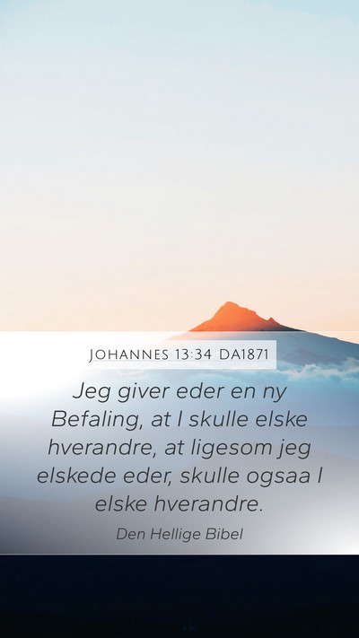 Johannes 13:34 DA1871 Bible Verse Image