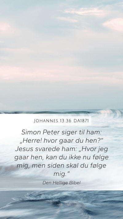Johannes 13:36 DA1871 Bible Verse Image