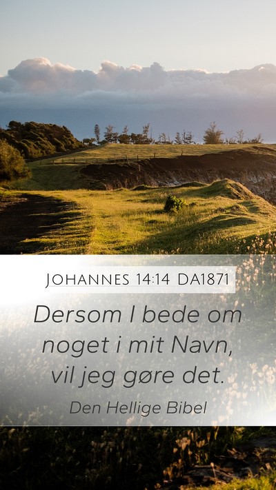 Johannes 14:14 DA1871 Bible Verse Image