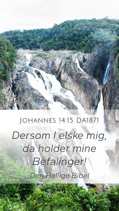Johannes 14:15 DA1871 Bible Verse Image