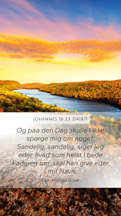 Johannes 16:23 DA1871 Bible Verse Image
