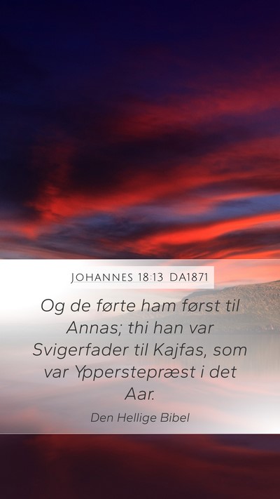 Johannes 18:13 DA1871 Bible Verse Image
