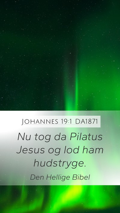 Johannes 19:1 DA1871 Bible Verse Image