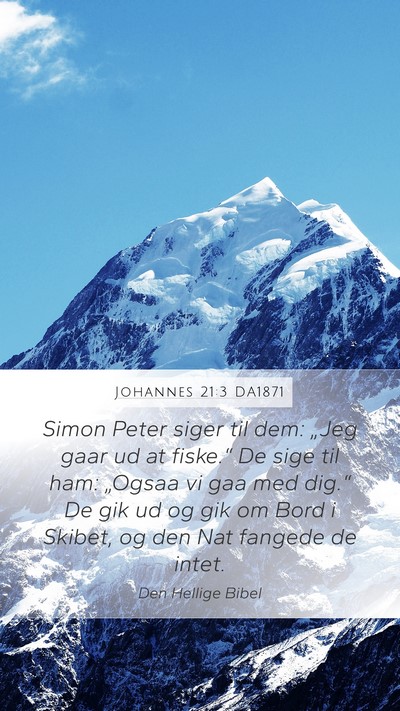 Johannes 21:3 DA1871 Bible Verse Image