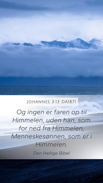 Johannes 3:13 DA1871 Bible Verse Image