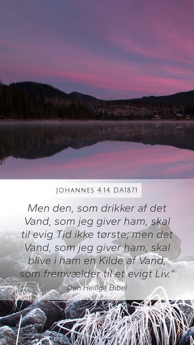 Johannes 4:14 DA1871 Bible Verse Image