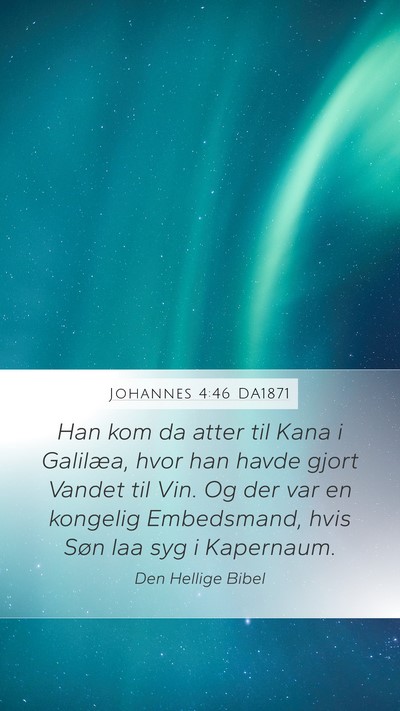 Johannes 4:46 DA1871 Bible Verse Image