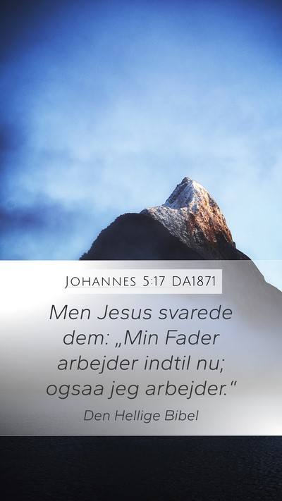 Johannes 5:17 DA1871 Bible Verse Image