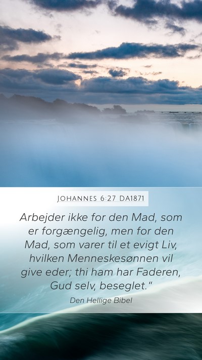 Johannes 6:27 DA1871 Bible Verse Image