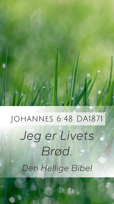 Johannes 6:48 DA1871 Bible Verse Image