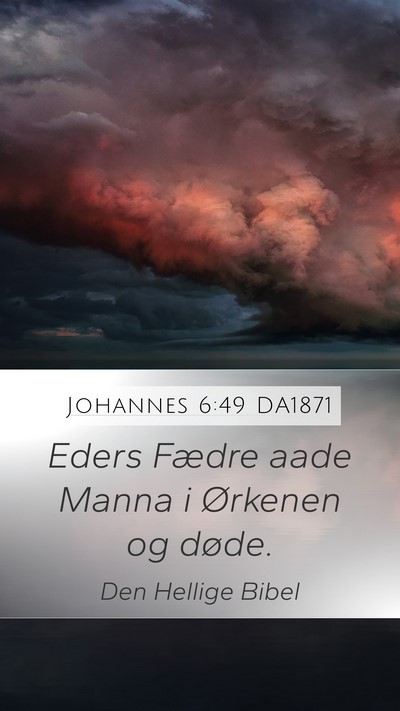 Johannes 6:49 DA1871 Bible Verse Image