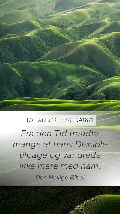 Johannes 6:66 DA1871 Bible Verse Image