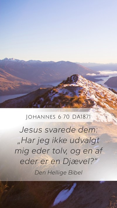 Johannes 6:70 DA1871 Bible Verse Image