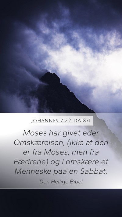 Johannes 7:22 DA1871 Bible Verse Image