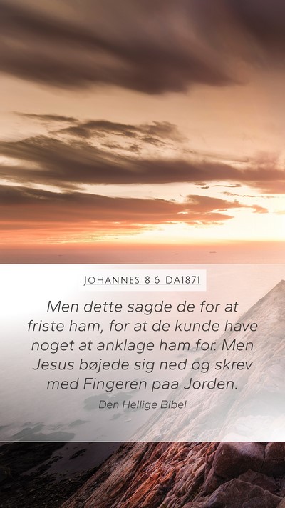 Johannes 8:6 DA1871 Bible Verse Image