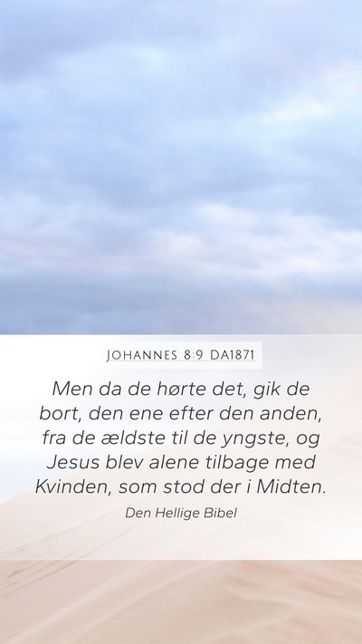 Johannes 8:9 DA1871 Bible Verse Image