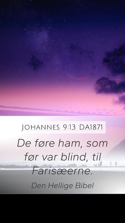 Johannes 9:13 DA1871 Mobile Phone Wallpaper - De føre ham, som før var blind, til - Mobile Bible Verse Wallpaper
