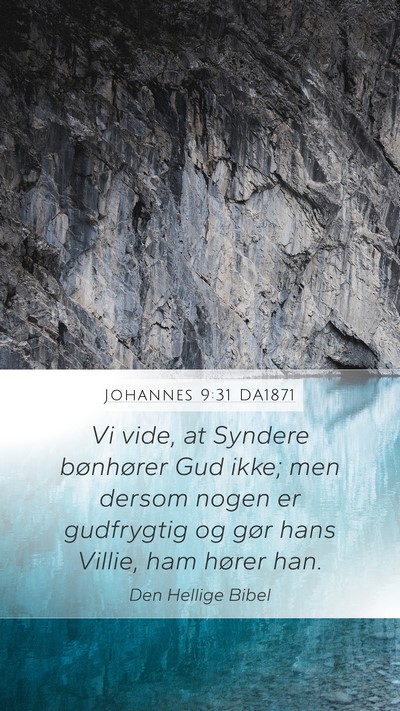 Johannes 9:31 DA1871 Bible Verse Image
