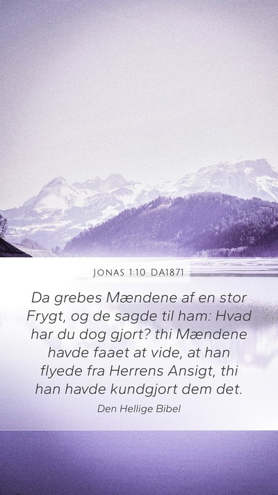 Jonas 1:10 DA1871 Bible Verse Image