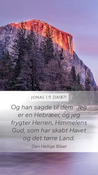 Jonas 1:9 DA1871 Bible Verse Image
