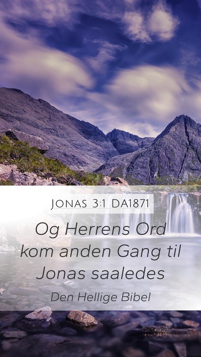 Jonas 3:1 DA1871 Bible Verse Image