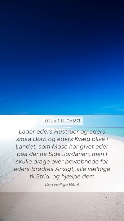 Josua 1:14 DA1871 Bible Verse Image