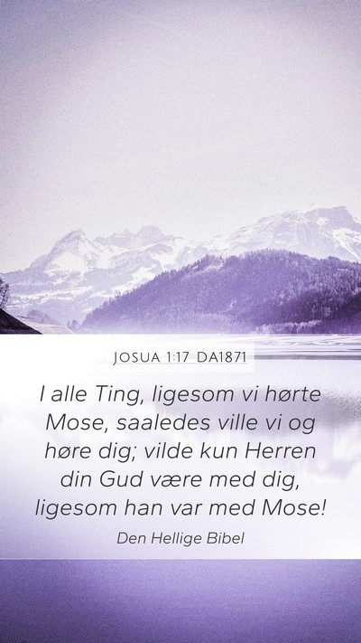 Josua 1:17 DA1871 Bible Verse Image