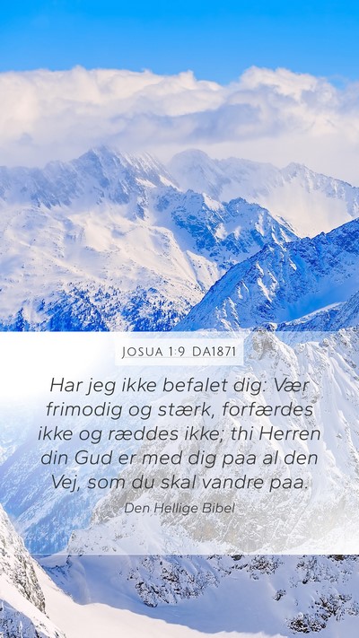 Josua 1:9 DA1871 Bible Verse Image